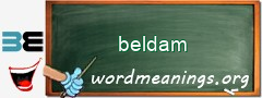 WordMeaning blackboard for beldam